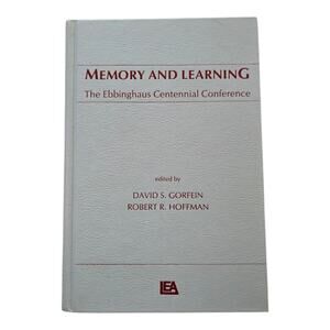 Memory Learning Ebbinghaus Centennial Conference edited by D Gorfein R Hoffman